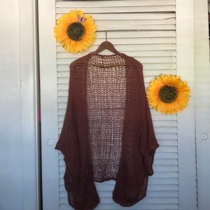 Topshop boho knit oversized cardigan